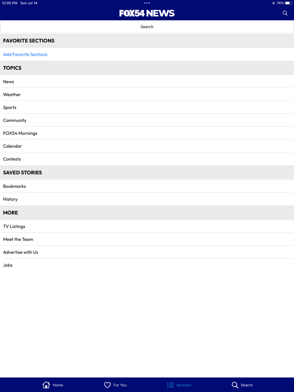 FOX54 News iPad screenshot 4 - News app