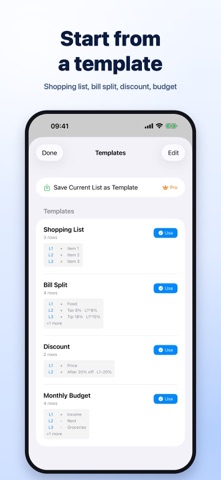 CalcList: Notepad Calculator screenshot 4
