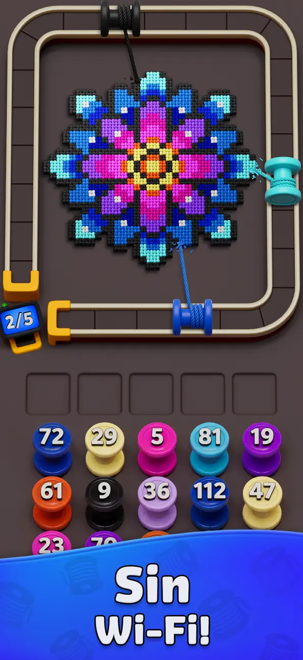 Yarn Loop: Knit Puzzle iOS Mod IPA screenshot 2 - iOS game interface