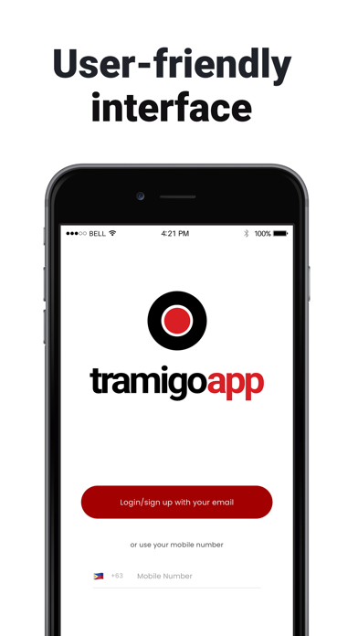 Tramigo iPhone screenshot 1