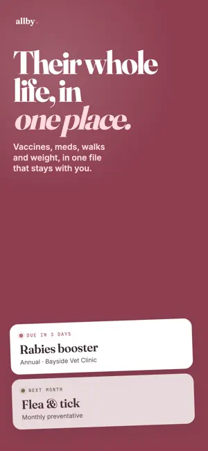 Allby: Dog Health Tracker screenshot 2