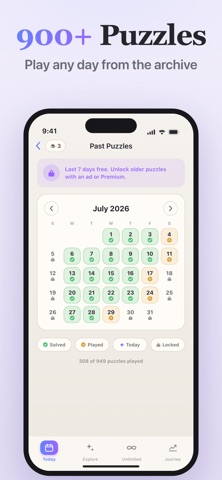 Quad Puzzle: Daily Word Game iPhone screenshot