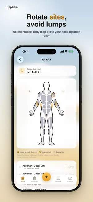 Peptide: Tracker & Calculator screenshot 3