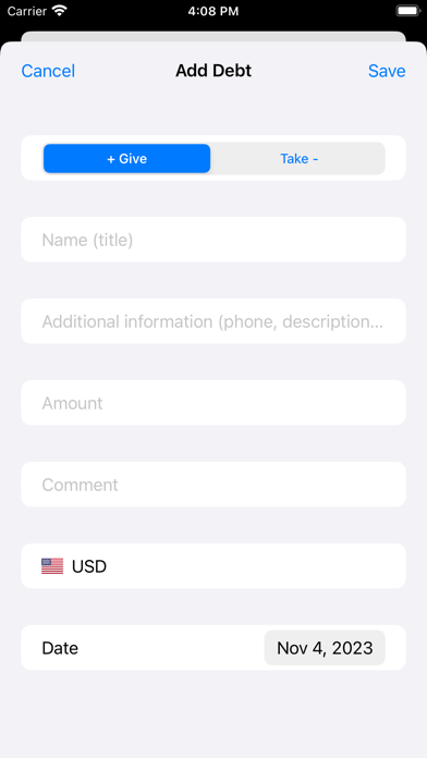Where's Money: Debts Screenshot