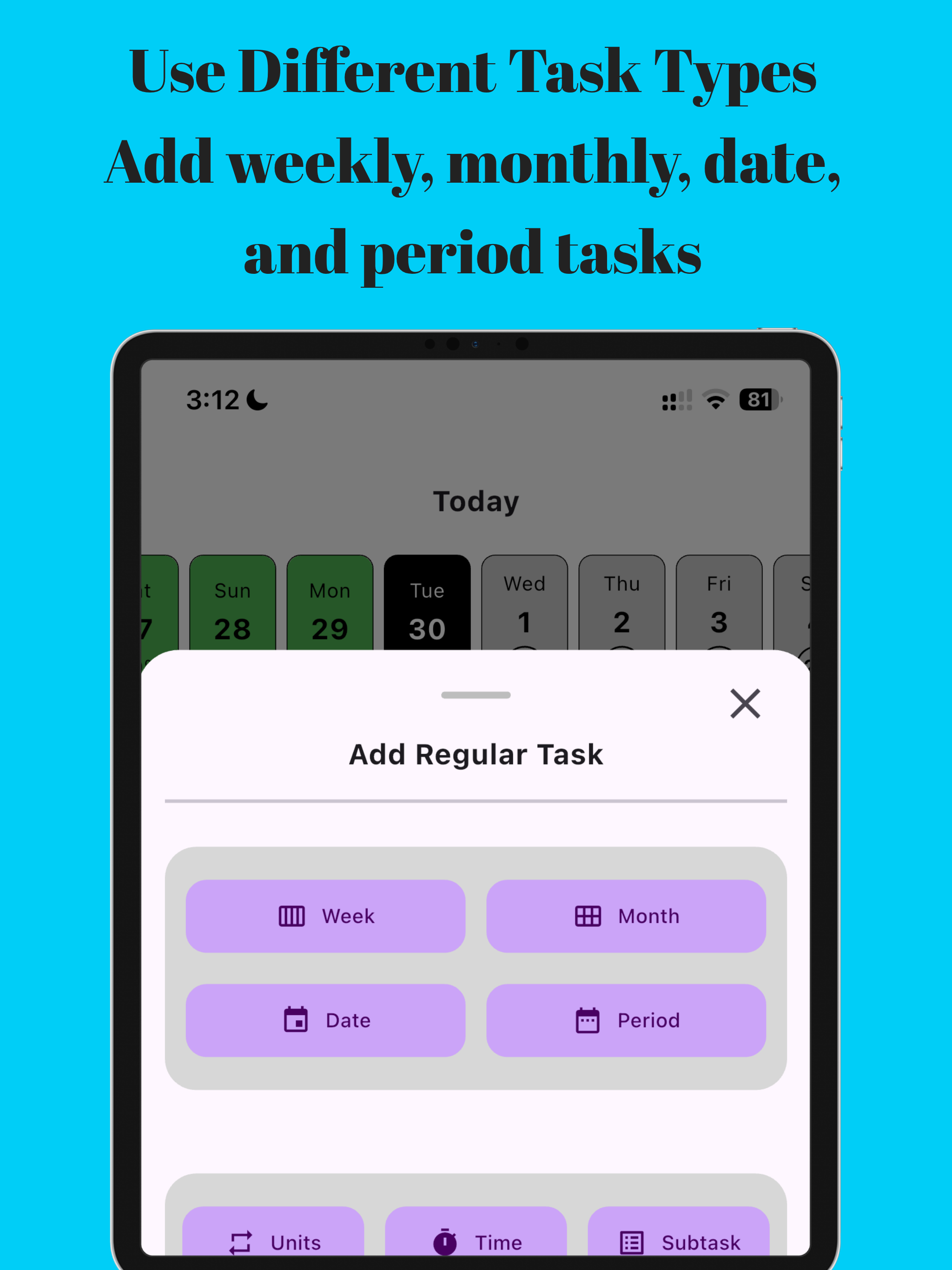 Planora: Habits, Tasks, Events