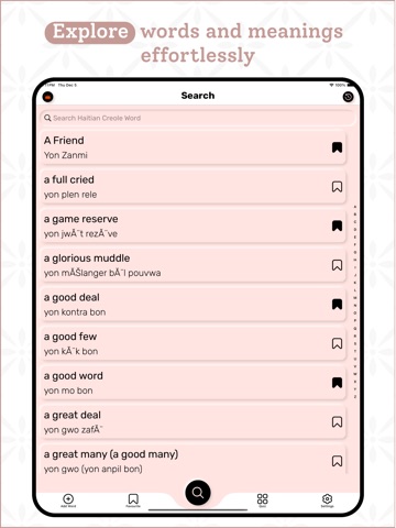 Haitian Creole Dictionary iPad screenshot