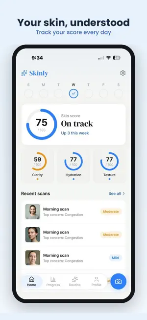 Skinly: AI Skin Analysis screenshot 1