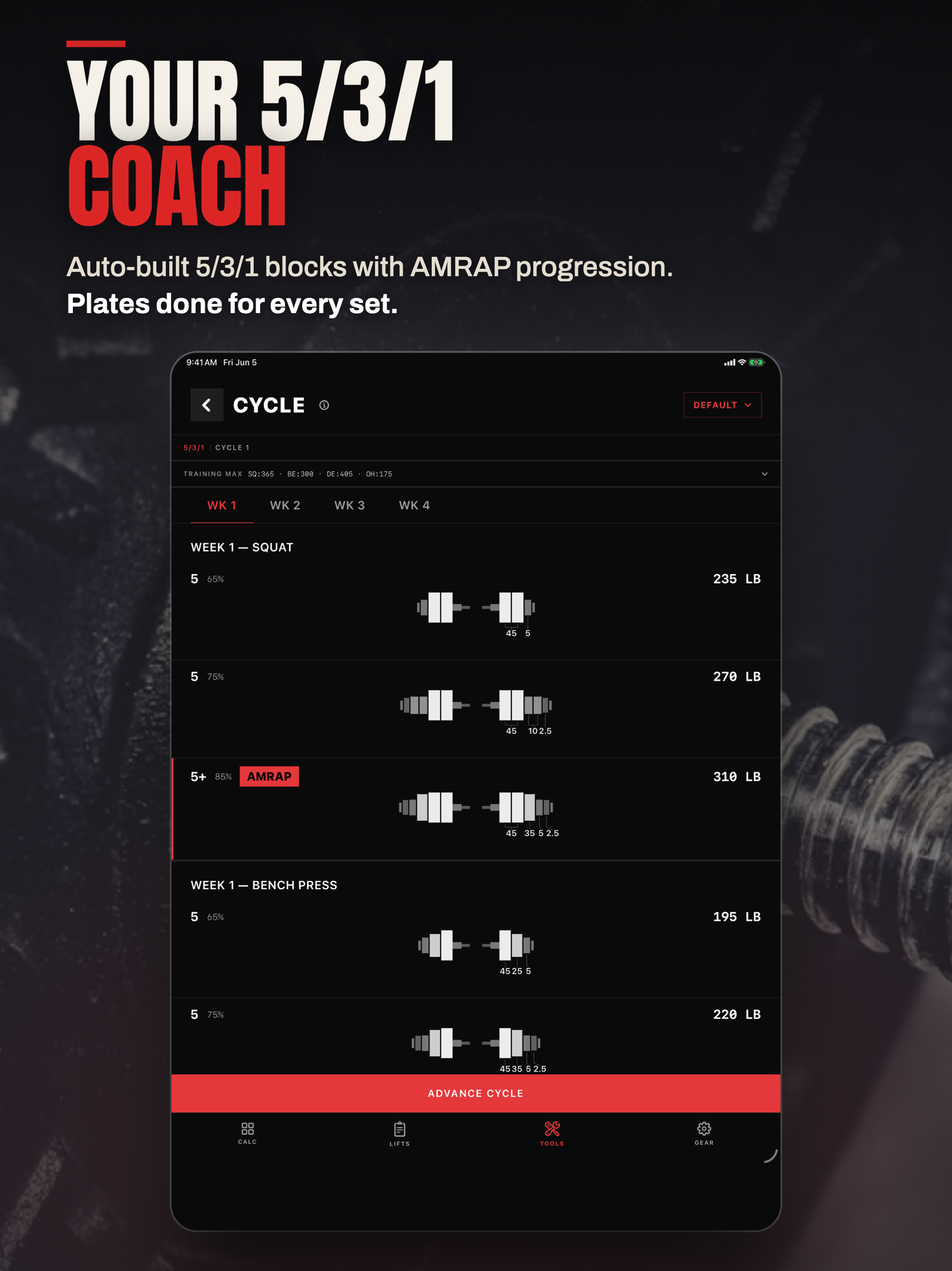 MaxRep: 1RM Calculator