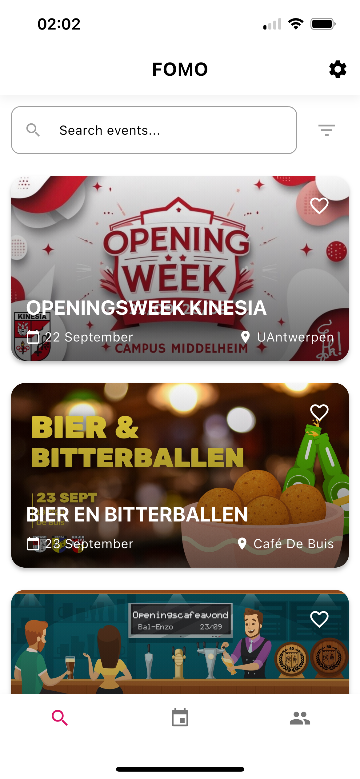 FOMO Discover Events