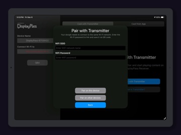 DisplayPass Receiver iPad screenshot