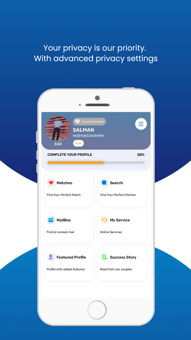 Screenshot #2 pour IntimateMatrimony