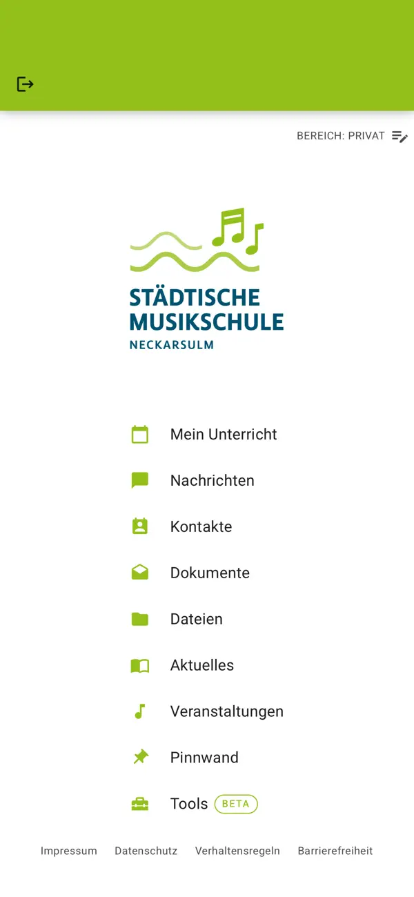 Screenshot #1 pour Städt. Musikschule Neckarsulm