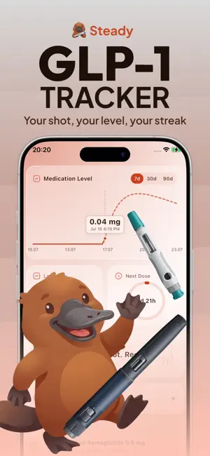 Steady: GLP-1 Tracker App screenshot 1