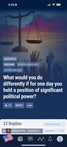 iSideWith iPhone screenshot 7