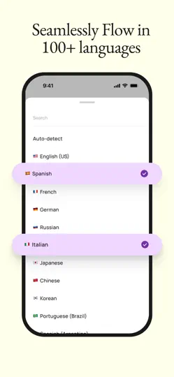 Wispr Flow: AI Voice Keyboard iPhone Ekran Görüntüsü 6