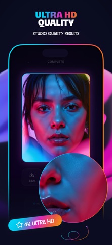 NeonGlow AI Art Generator screenshot