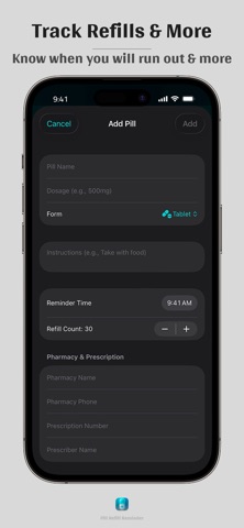 Pill Refill Reminder Screenshot 3 of 3