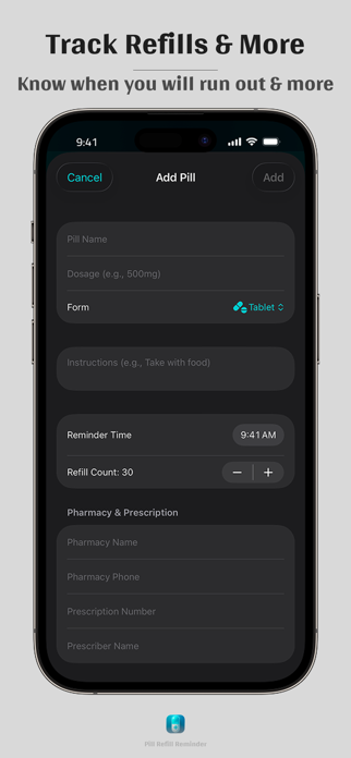 Pill Refill Reminder Screenshot 3 of 3