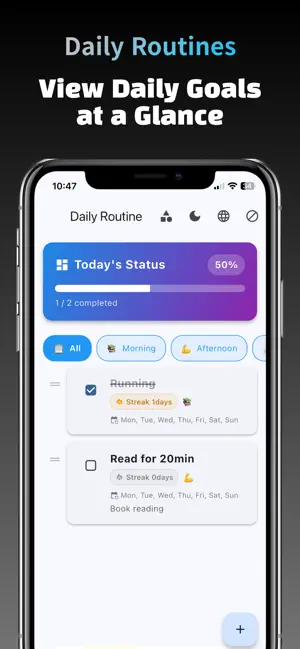 RoutineMate - Habit Tracker screenshot 1