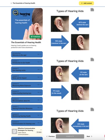 Hearing Coach iPad screenshot