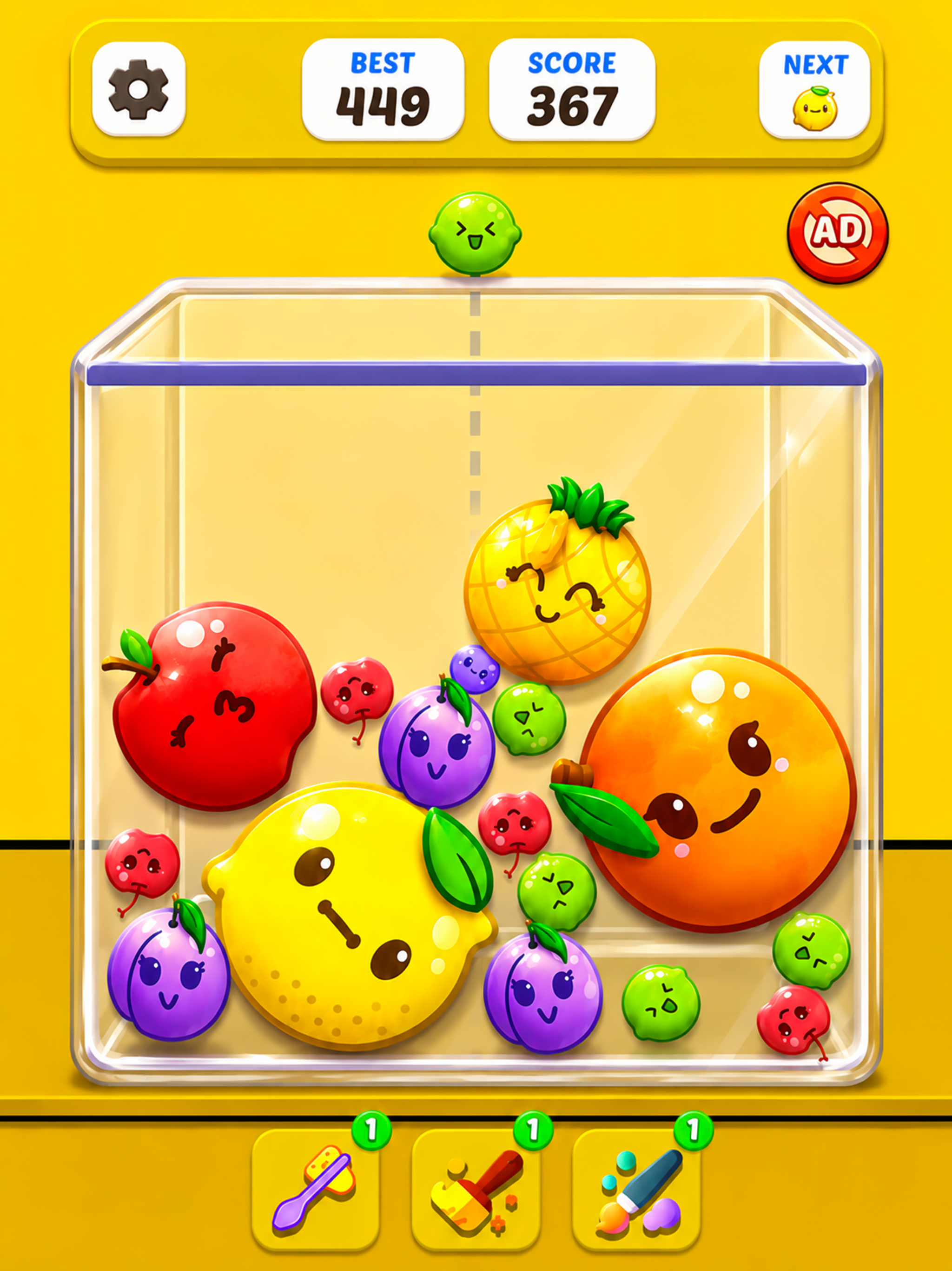 Drop Fruit Merge: Melon Puzzle screenshot 9