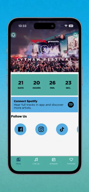 Lytham Festival iPhone screenshot 2