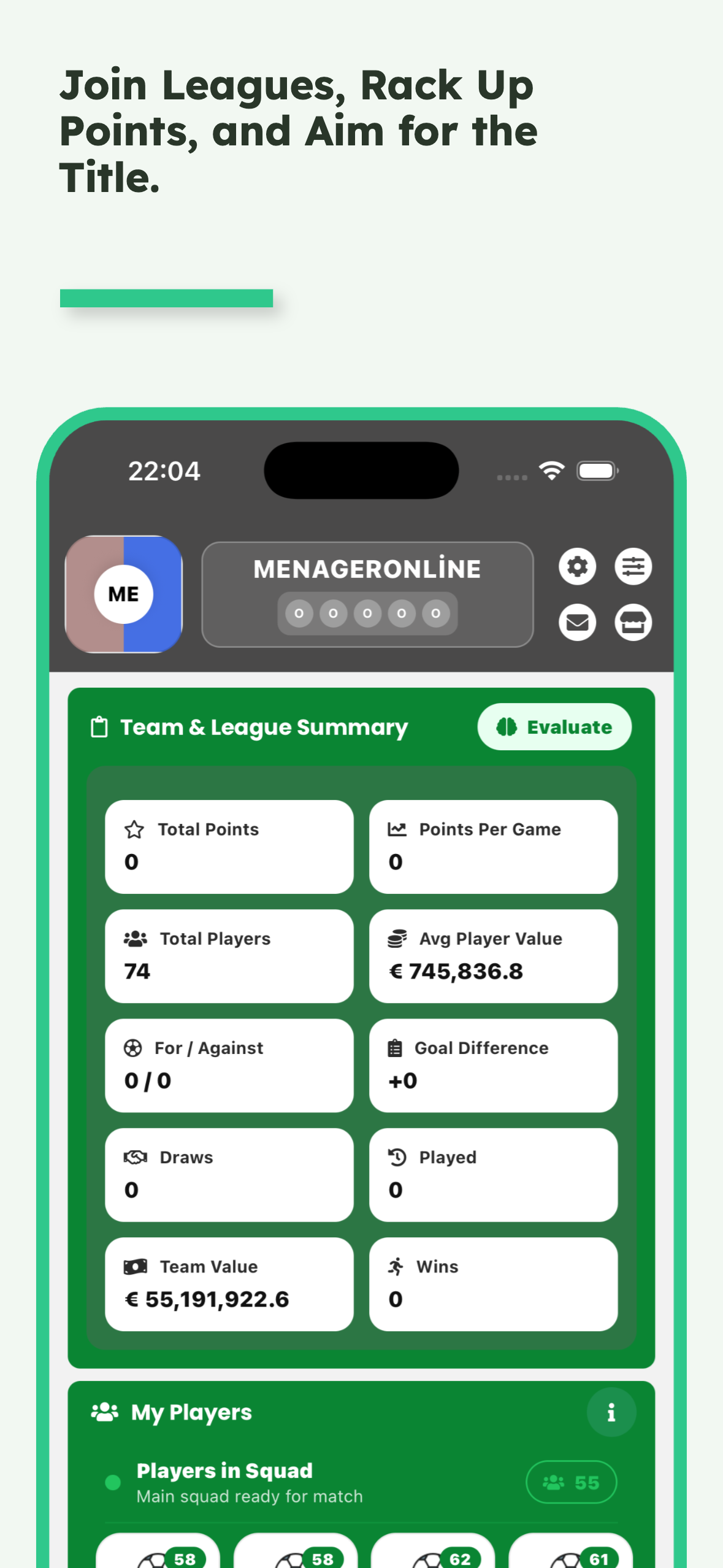 MenagerOnline: Football screenshot 4