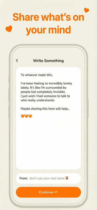 Sincerely: Vent & Confess Screenshot 1 of 7
