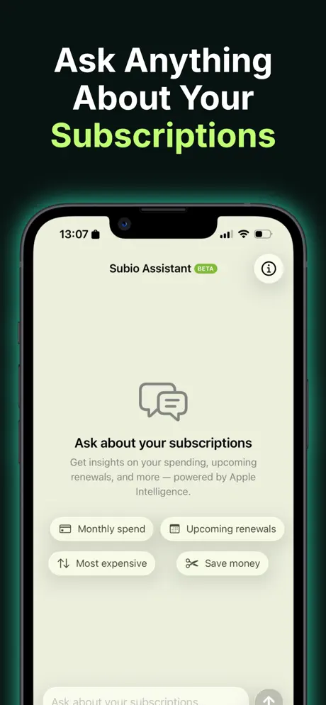 Subio - Subscription Organizer 订阅管理追踪器应用截图