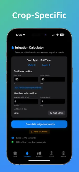 Irrigation Calculator Pro screenshot 2