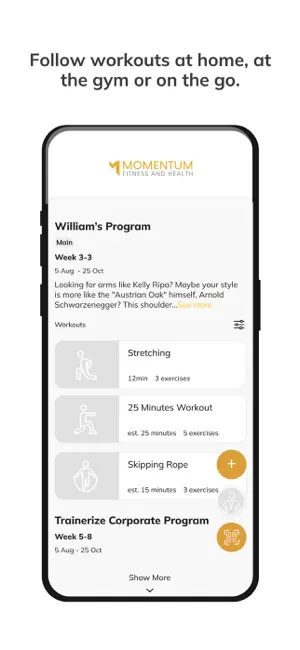 Momentum Fitness and Health screenshot 3