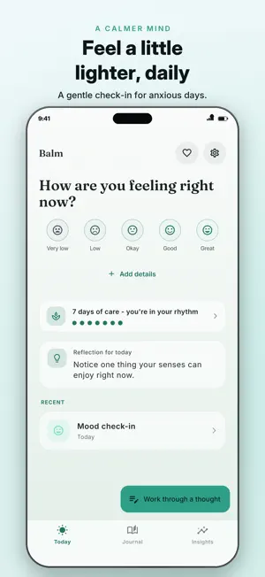Mood Journal & CBT Diary: Balm screenshot 1