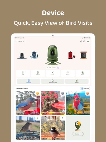 COOLFLY：Free Bird ID&Community iPad screenshot