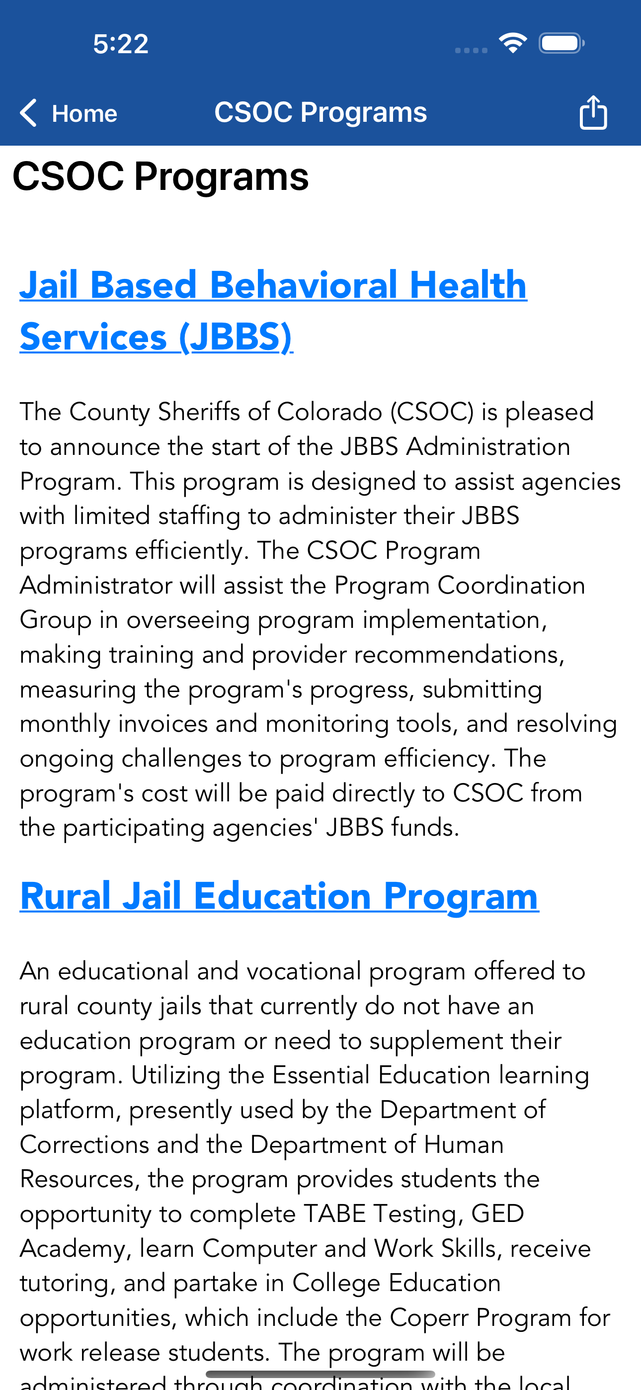 County Sheriffs of Colorado