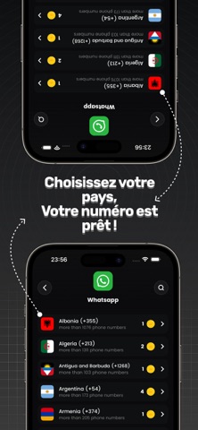 Numéro de vérif SMS GetSMS iPhone screenshot 3