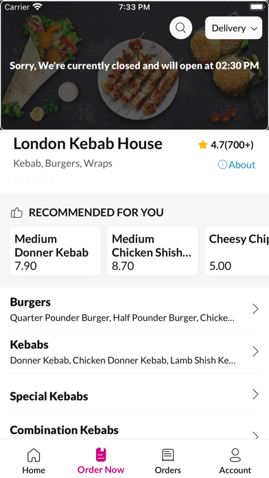 London Kebab House. Screenshot
