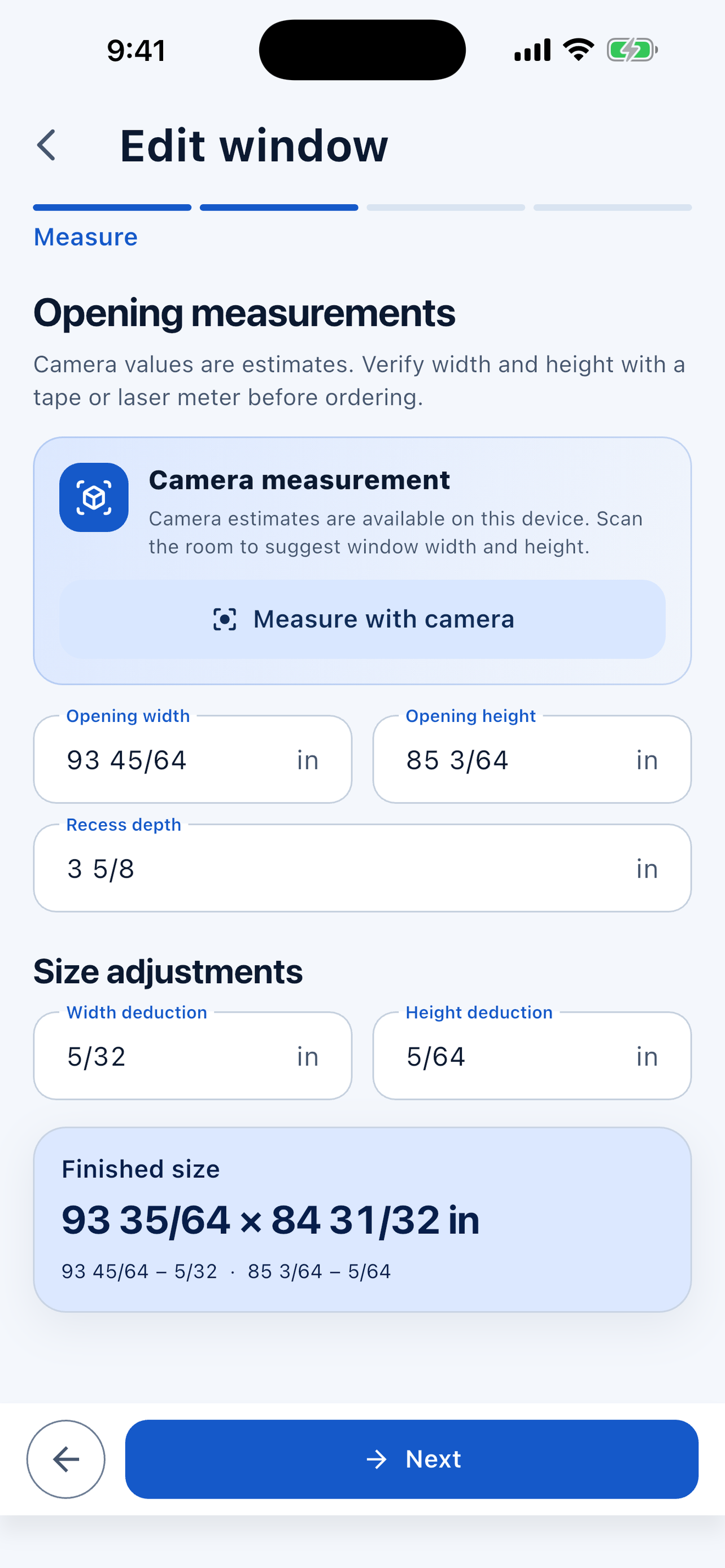 Blind Measure & Quote screenshot 4