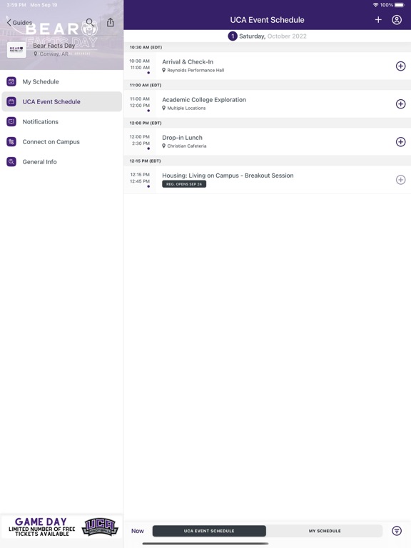 UCA Campus Engagement iPad screenshot 2 - Business app