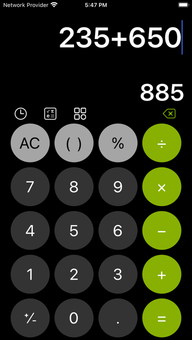 Screenshot #1 pour Calculator With History ™