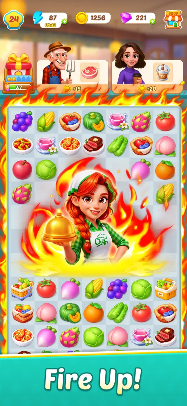 #3. Merge Kitchen - Cook & Story (iOS) De: Bigcool