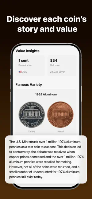 AI CoinScan: Coin ID & Value iPhone screenshot 5