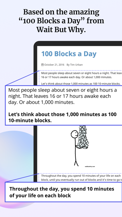 blocos: daily schedule planner Screenshot