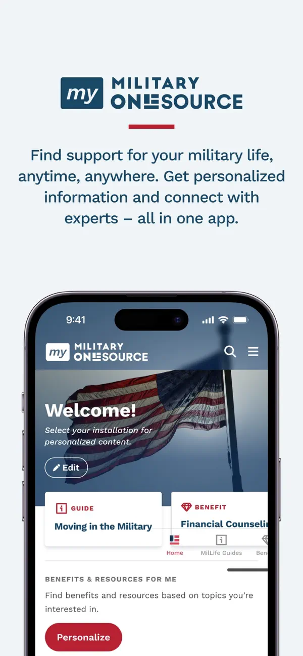 Screenshot #1 pour My Military OneSource