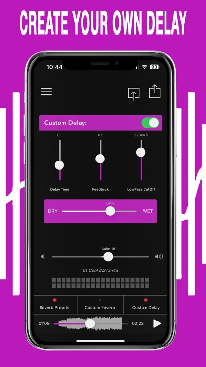 AudioVerb Audio Reverb & Delay screenshot-4