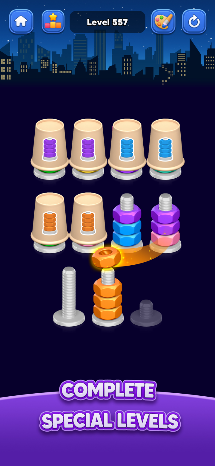 Nut Sort: Color Match Game screenshot 4
