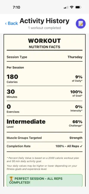 FitBodyLab IOS screenshot 2