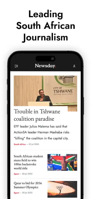 Newsday: SA Breaking News iPhone screenshot 1