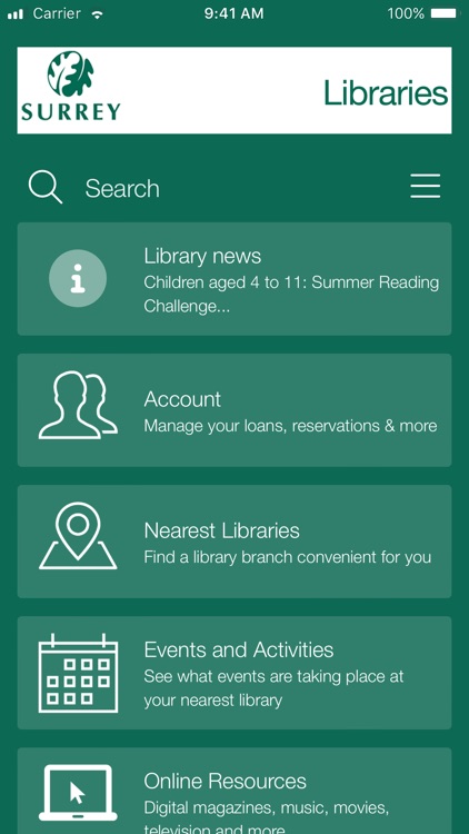 Surrey Libraries App