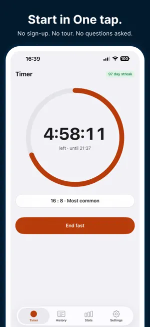 Onefast: Fasting Timer screenshot 1