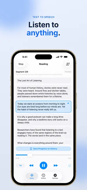 TextVoice: Text to Speech screenshot 1